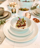 ''White Outline'' 12-Piece Dinner Set