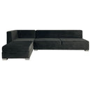 Charcoal cashmere sectional