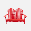 Double Adirondack Chair - Fire Red