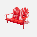 Double Adirondack Chair - Fire Red