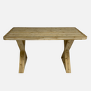 Natural cedar table without varnish