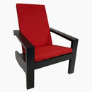 Acropole Adirondack Chair - Wooden - Black and Nutmeg