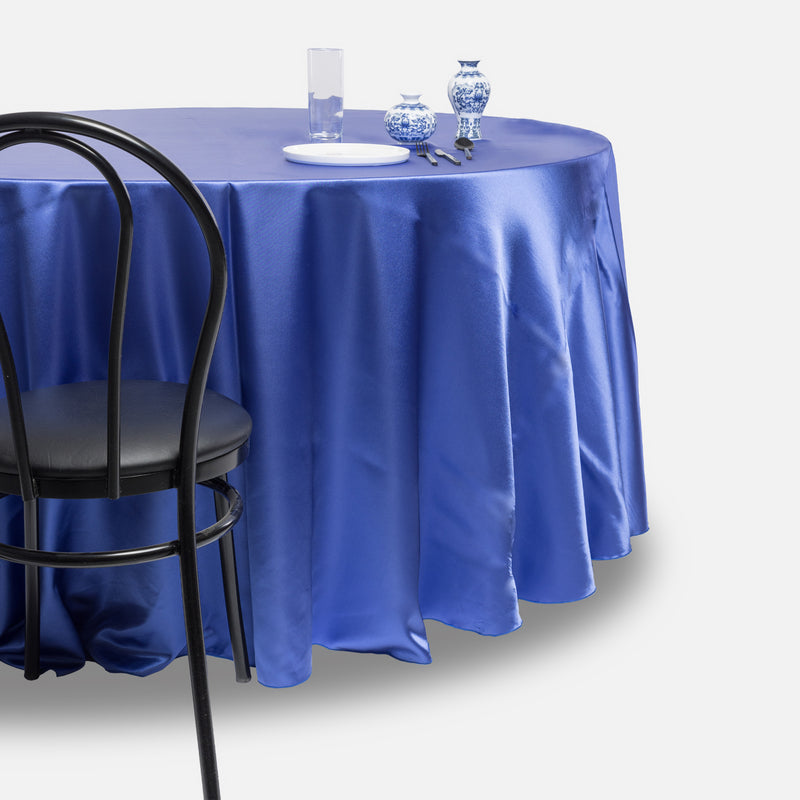 Nappe Coffre Bleu Iris - Satin