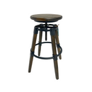 Tabouret KONO siège rond hauteur ajustable