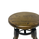 Tabouret KONO siège rond hauteur ajustable