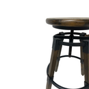 Tabouret KONO siège rond hauteur ajustable
