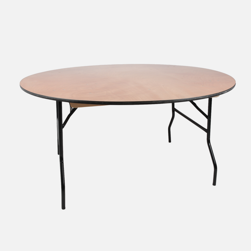 Table Ronde Pliante 72'' / 10 à 12 personnes