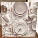 Ensemble à Dîner 12pcs ''Medallion Gris''