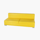 Divan causeuse cuir jaune vente mobilier