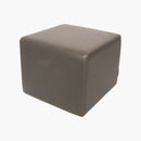 Pouf carré cuir charcoal vente mobilier