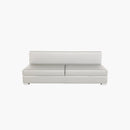 Divan causeuse cuir argent vente mobilier