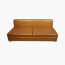 Divan causeuse cuir brun vente mobilier