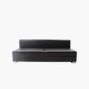 Divan causeuse cuir noir vente mobilier