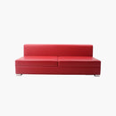 Divan causeuse cuir rouge vente mobilier