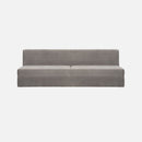 Divan causeuse cachemire velours gris vente mobilier