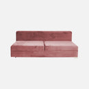 Divan causeuse cachemire velours rose vente mobilier