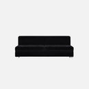 Divan causeuse cachemire velours noir vente mobilier