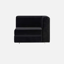 Fauteuil coin cuir noir vente mobilier