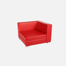 Fauteuil coin cuir rouge vente mobilier