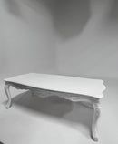 Table de Salon Baroque Blanche