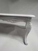 Table de Salon Baroque Blanche