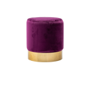 Pouf or velours mauve vente mobilier