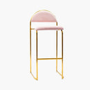 Tabouret or velours rose vente mobilier