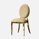 Chaise or velours beige vente mobilier