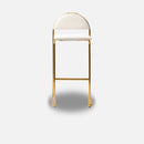 Tabouret or velours blanc vente mobilier