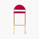Tabouret agora or velours rouge vente mobilier
