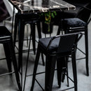 Tabouret Tolix avec coussin