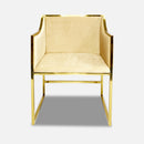 Fauteuil national velours beige vente mobilier