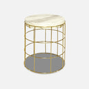 Table appoint highline métal or vente mobilier