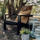 Chaise adirondack acropole bois pin noir vente mobilier