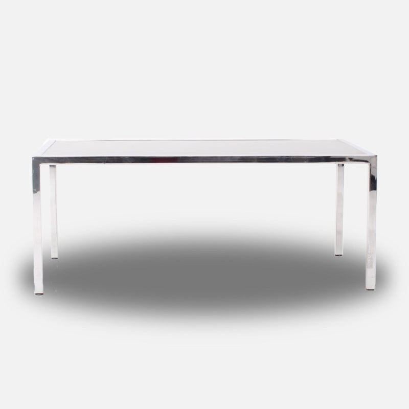 Table salon chrome rectangle chrome vente mobilier