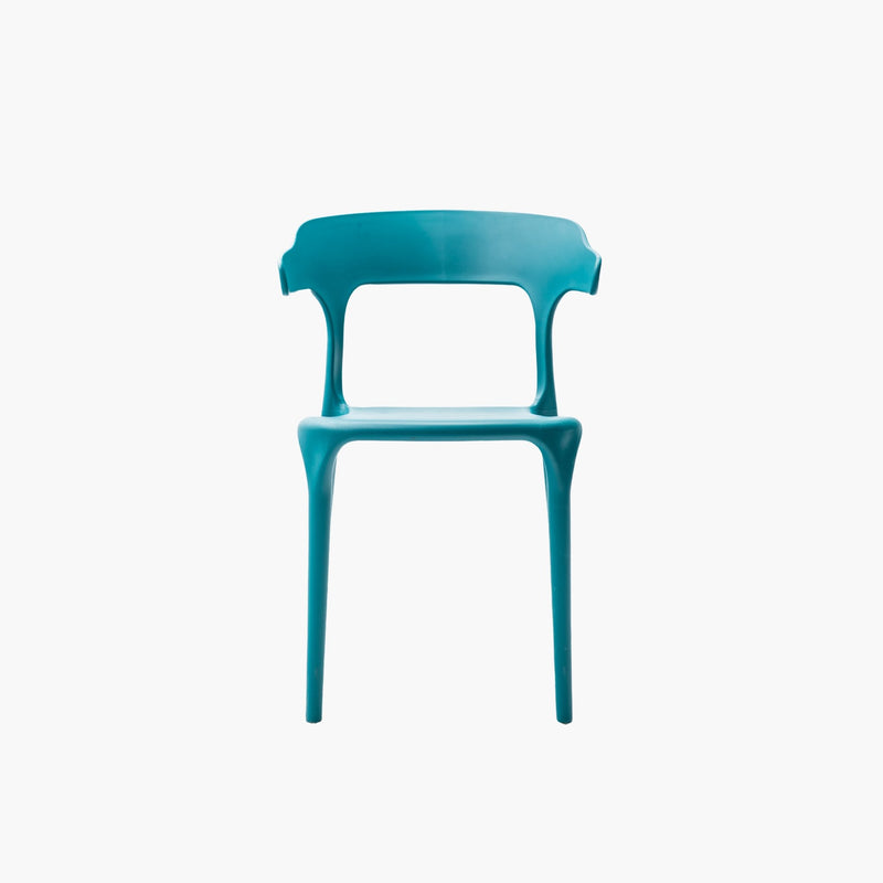 Chaise Charlotte plastique bleu vente mobilier