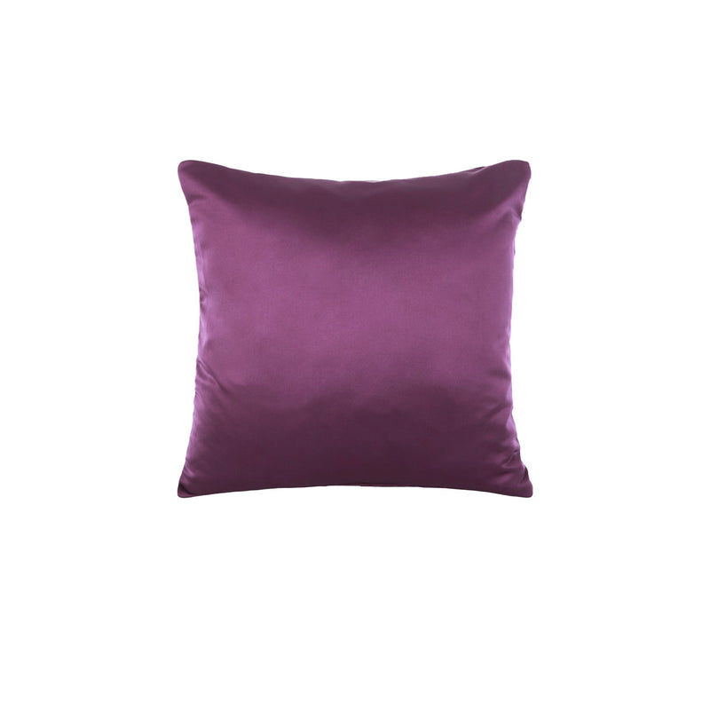 coussin peau de soie mauve vente mobilier