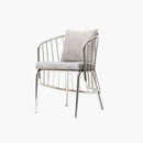 Fauteuil Eva argent gris vente mobilier