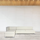 Divan sectionnel cuir blanc vente mobilier