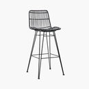 Tabouret Skyline rattan noir vente mobilier