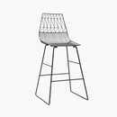 Tabouret Skyline argent vente mobilier