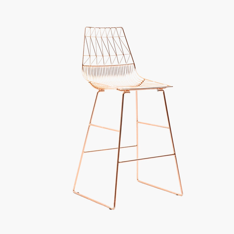 Tabouret Skyline rose gold vente mobilier