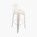 Tabouret Tolix métal blanc vente mobilier
